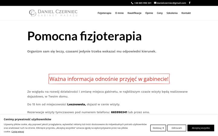Skärmbild av dcmasaz.pl