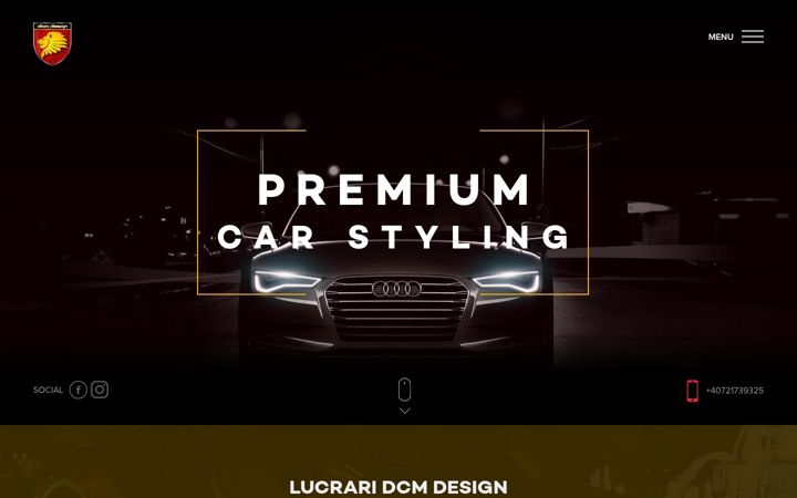 Skärmbild av dcmdesign.ro