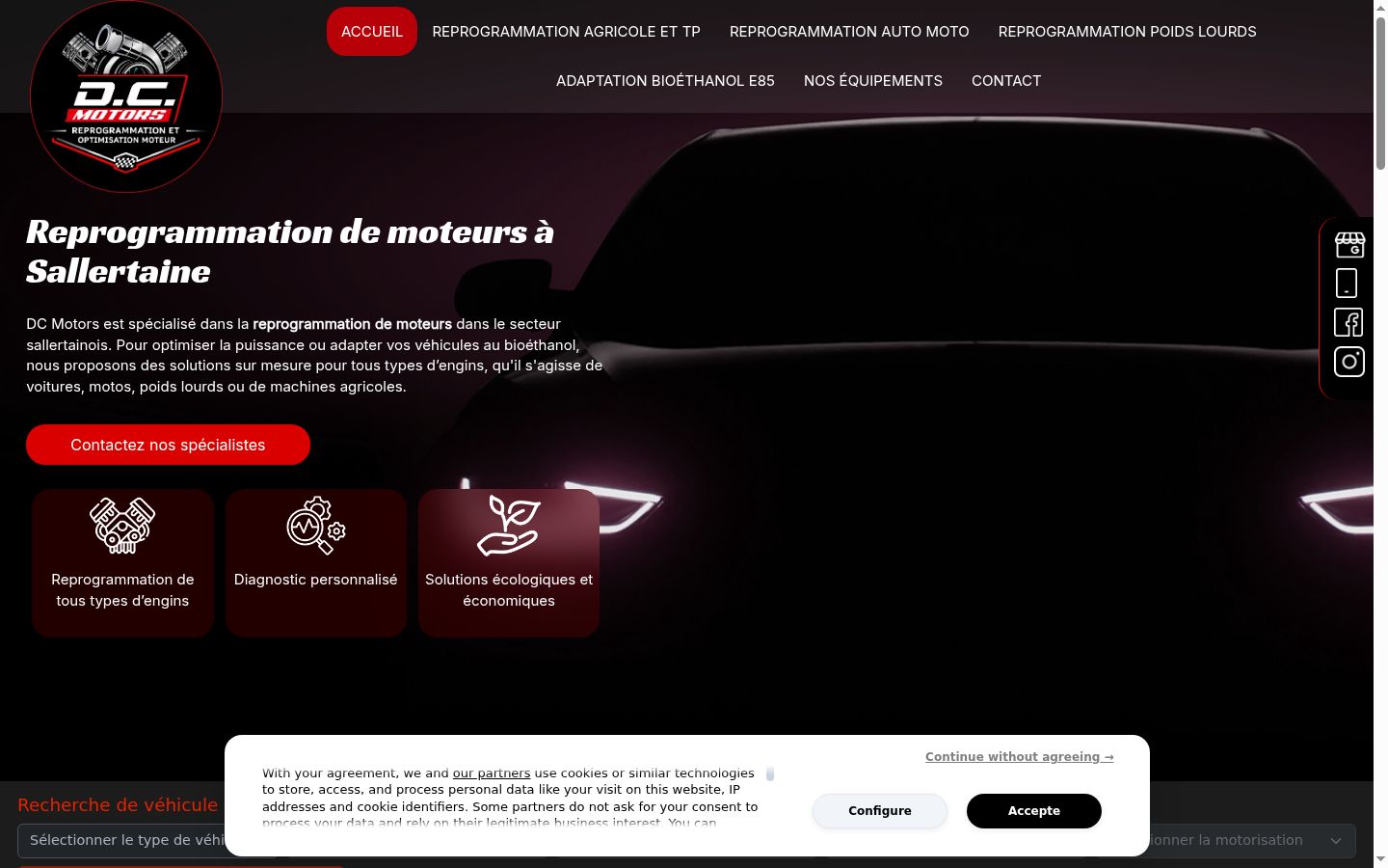 Screenshot tal-banner tal-kunsens muri qabel kwalunkwe interazzjoni