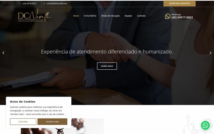 Screenshot of dcnovelli.com
