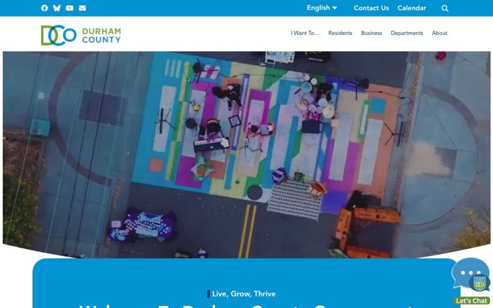 Screenshot of dconc.gov