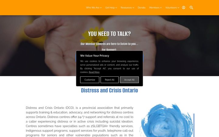 Ekrano kopija dcontario.org