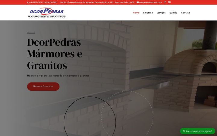 Képernyőkép: dcorpedras.com.br