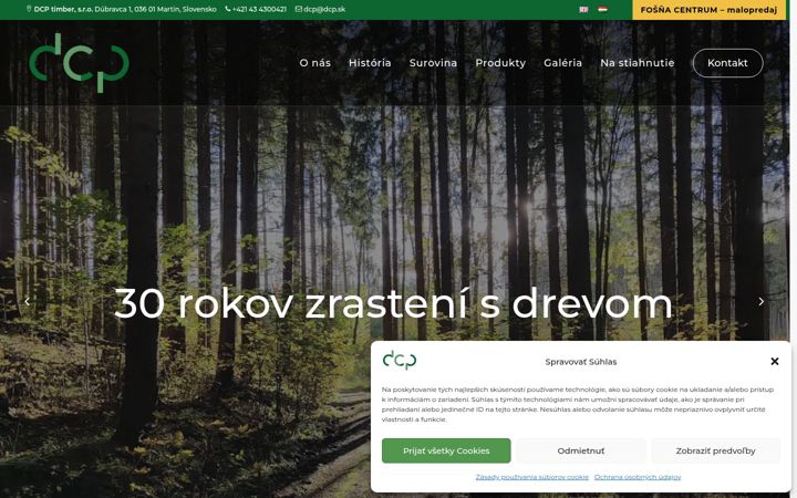 Screenshot of dcp.sk