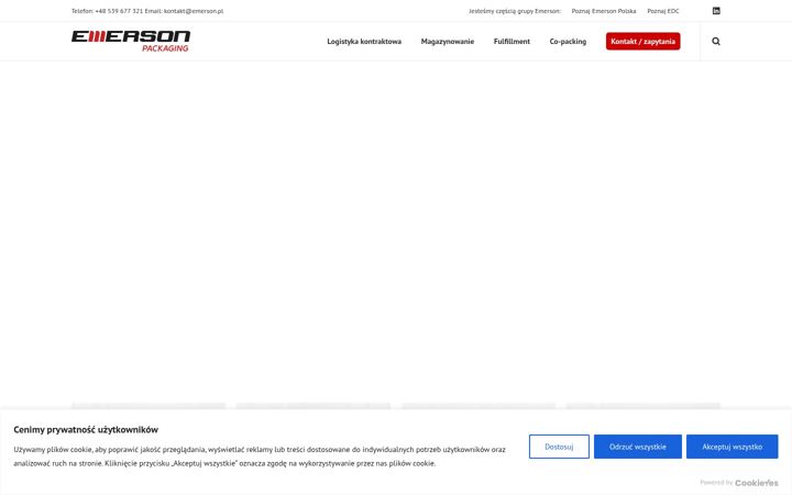 Skärmbild av dcpackaging.pl