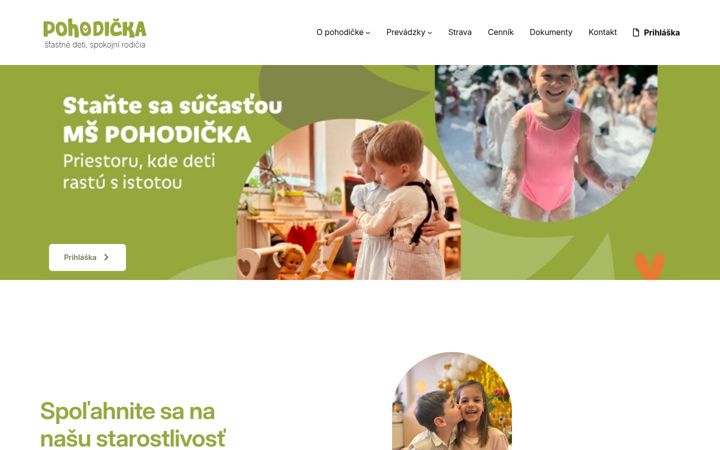 Screenshot of dcpohodicka.sk