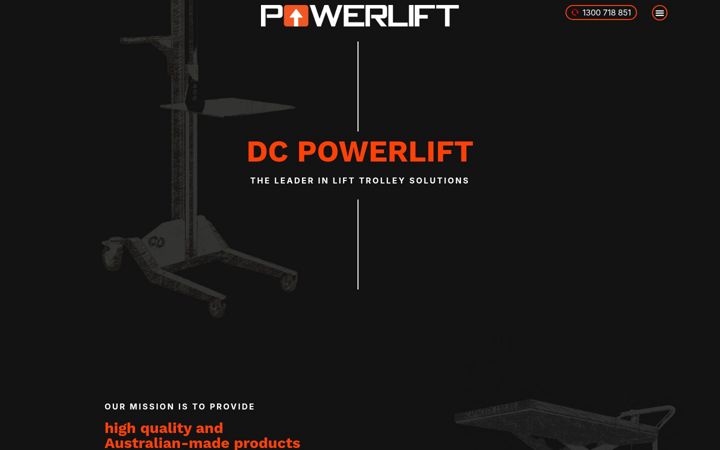 Captura de ecrã de dcpowerlift.com.au