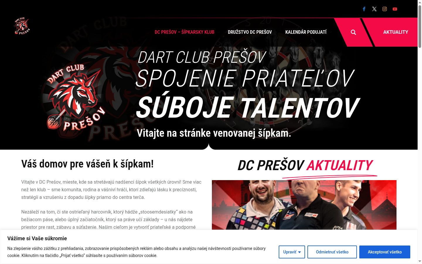 Posnetek zaslona pasice za privolitev, prikazane pred kakršno koli interakcijo