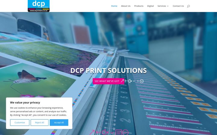 Képernyőkép: dcprinters.co.za
