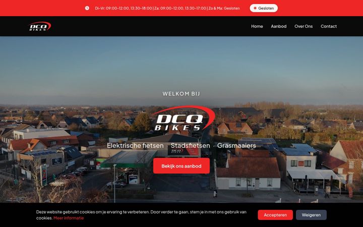 Screenshot of dcqbikes.be