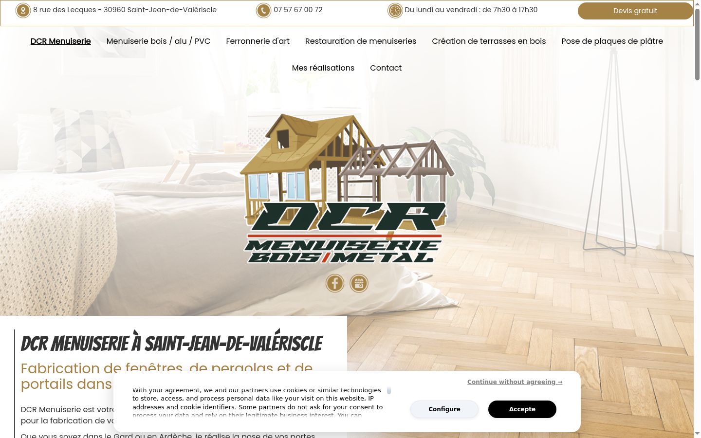 Screenshot tal-banner tal-kunsens muri qabel kwalunkwe interazzjoni