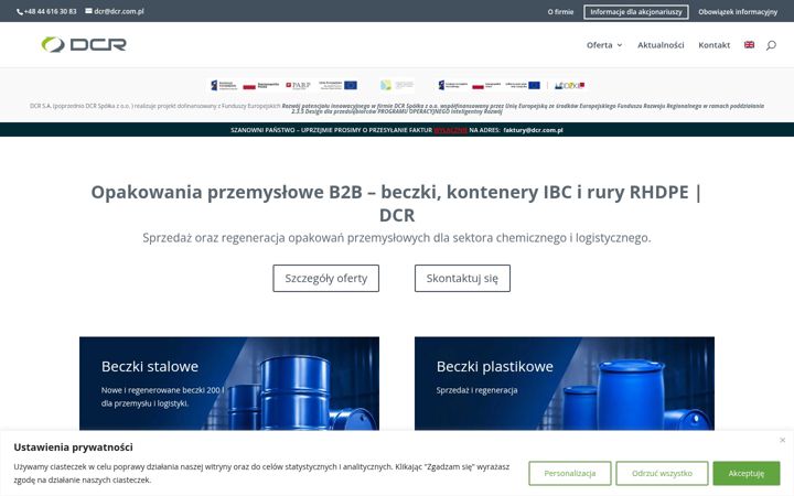 Skärmbild av dcr.com.pl