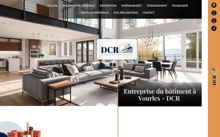 Snímek obrazovky dcrconstruction.fr