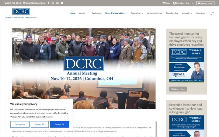 Ekrano kopija dcrcouncil.org