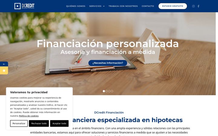 Screenshot of dcreditfinanciacion.com