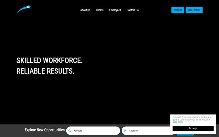 Captura de ecrã de dcresourcing.com.au