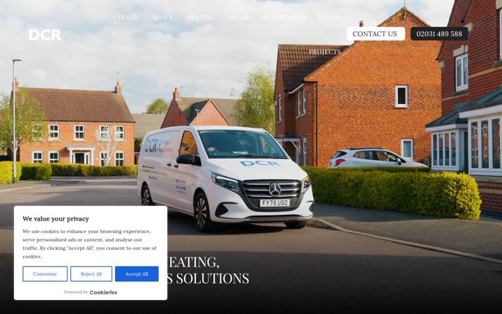 Screenshot of dcrlondon.com