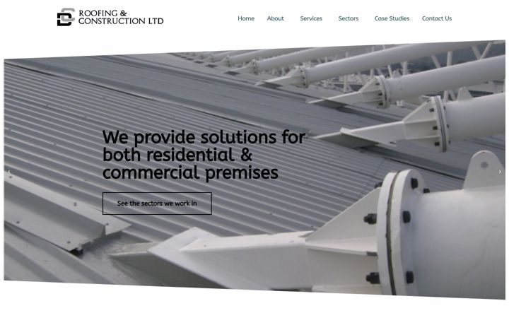 Screenshot of dcroofingandconstruction.co.uk