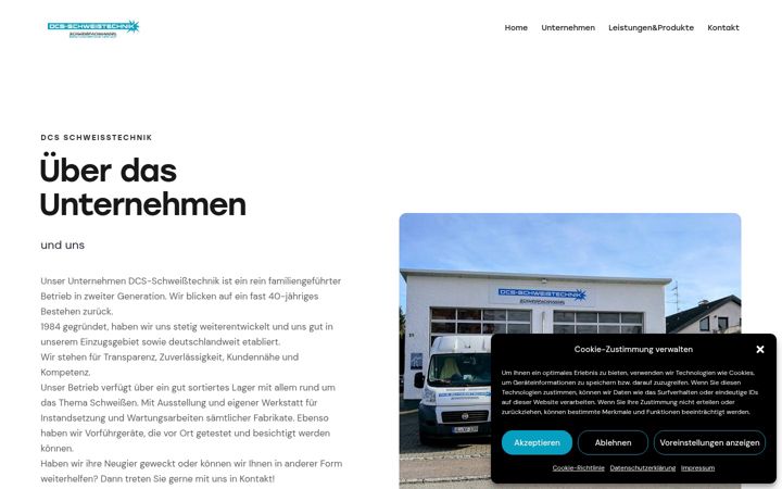 Screenshot of dcs-schweisstechnik.de