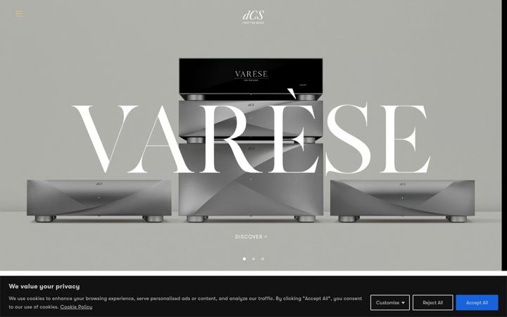 Screenshot of dcsaudio.com