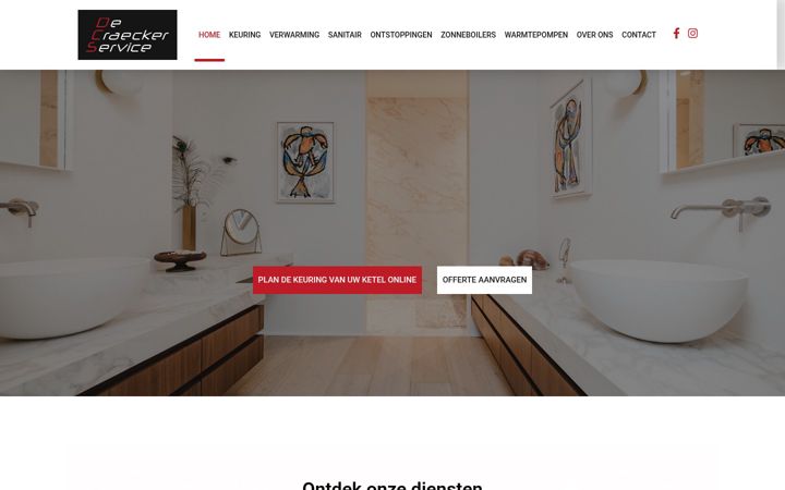 Screenshot of dcservice.be