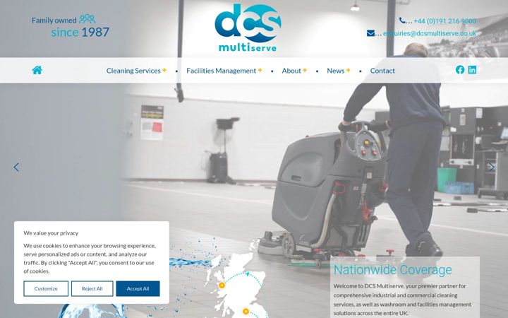 Kuvakaappaus sivustosta dcsmultiserve.co.uk