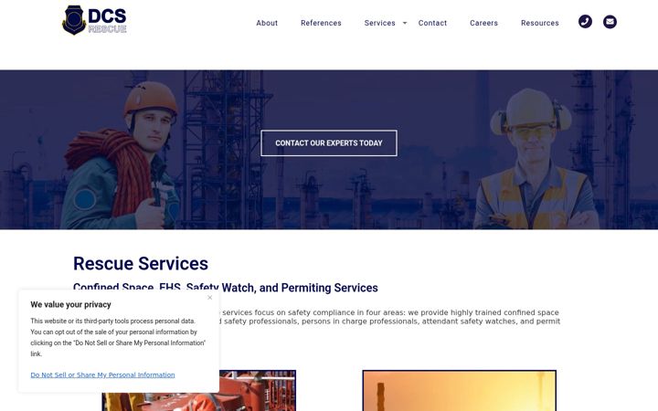 Screenshot of dcsrescue.com