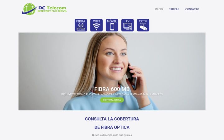 Snímek obrazovky dctelecom.es
