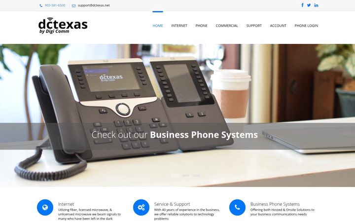 Screenshot of dctexas.net