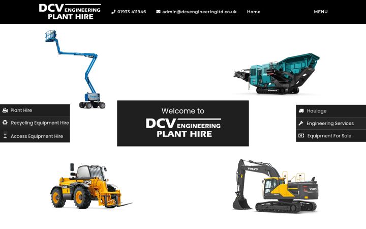 Screenshot of dcvengineeringltd.co.uk
