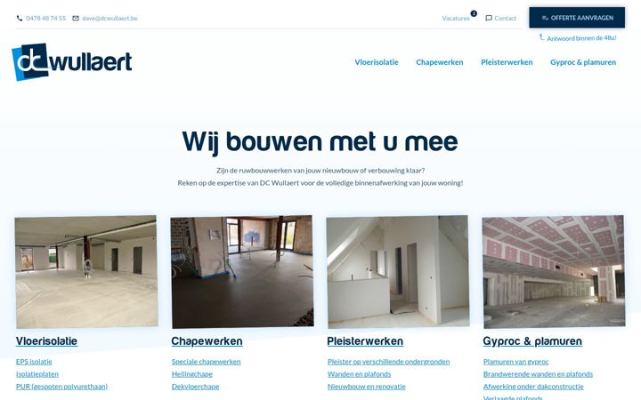 Screenshot of dcwullaert.be