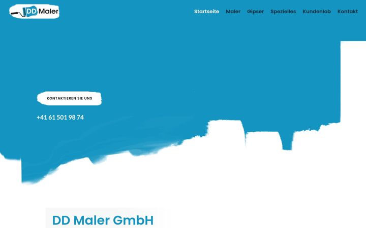 Screenshot of dd-maler.ch