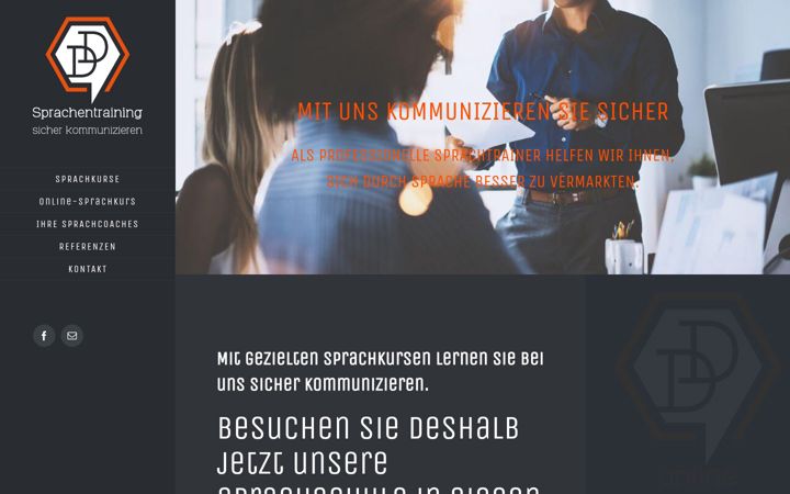 Screenshot of dd-sprachentraining.com