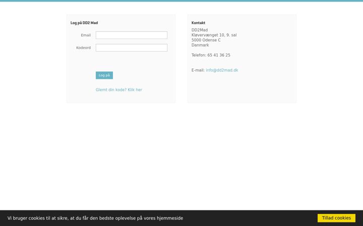 Screenshot of dd2mad.dk