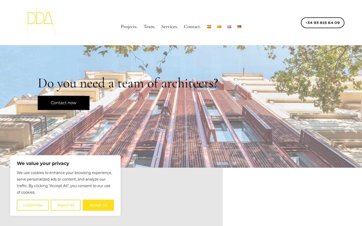 Captura de ecrã de ddarquitectura.net