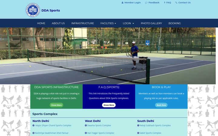 Screenshot of ddasports.com