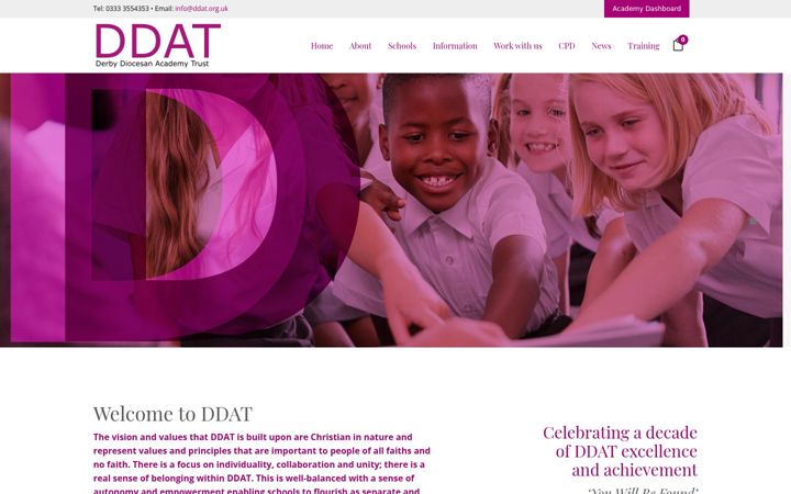 Screenshot of ddat.org.uk