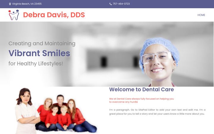 Screenshot of ddavisdds.com