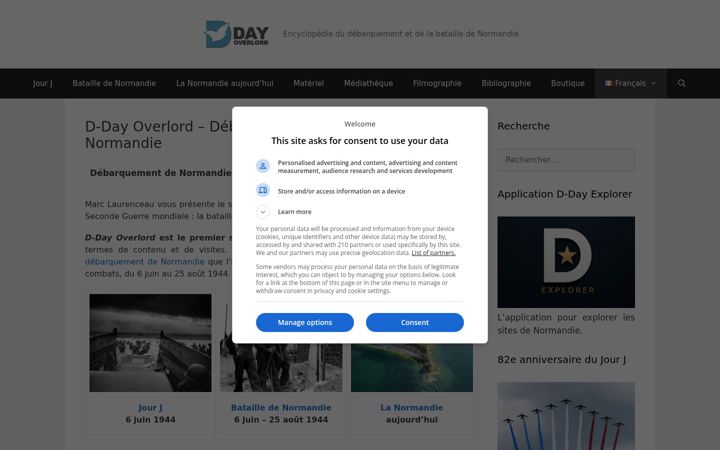Screenshot of dday-overlord.com