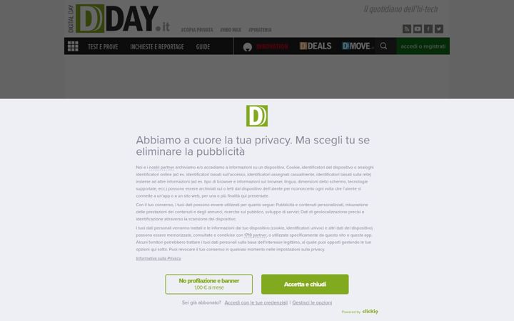 Captură de ecran a dday.it