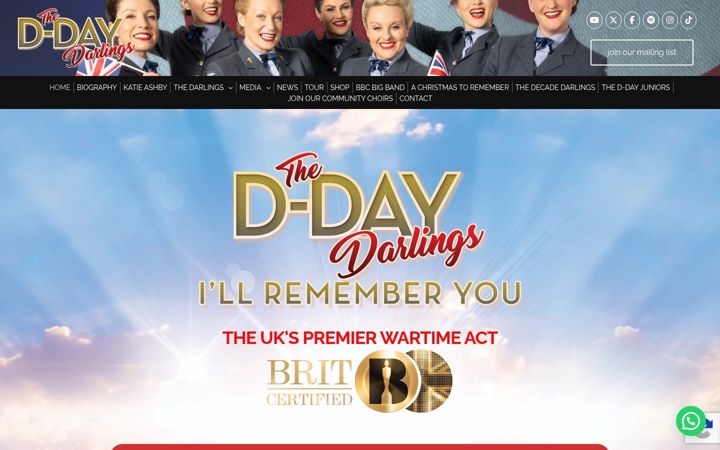 Screenshot of ddaydarlings.co.uk