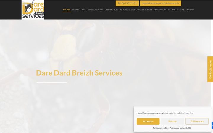 Captură de ecran a ddb-services.fr