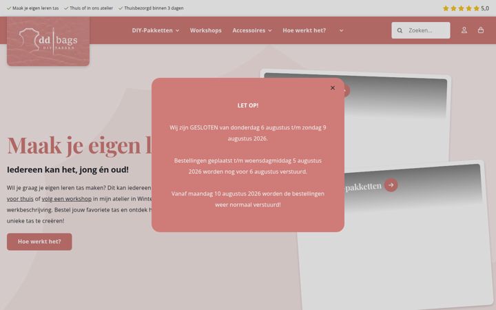 Screenshot of ddbags.nl