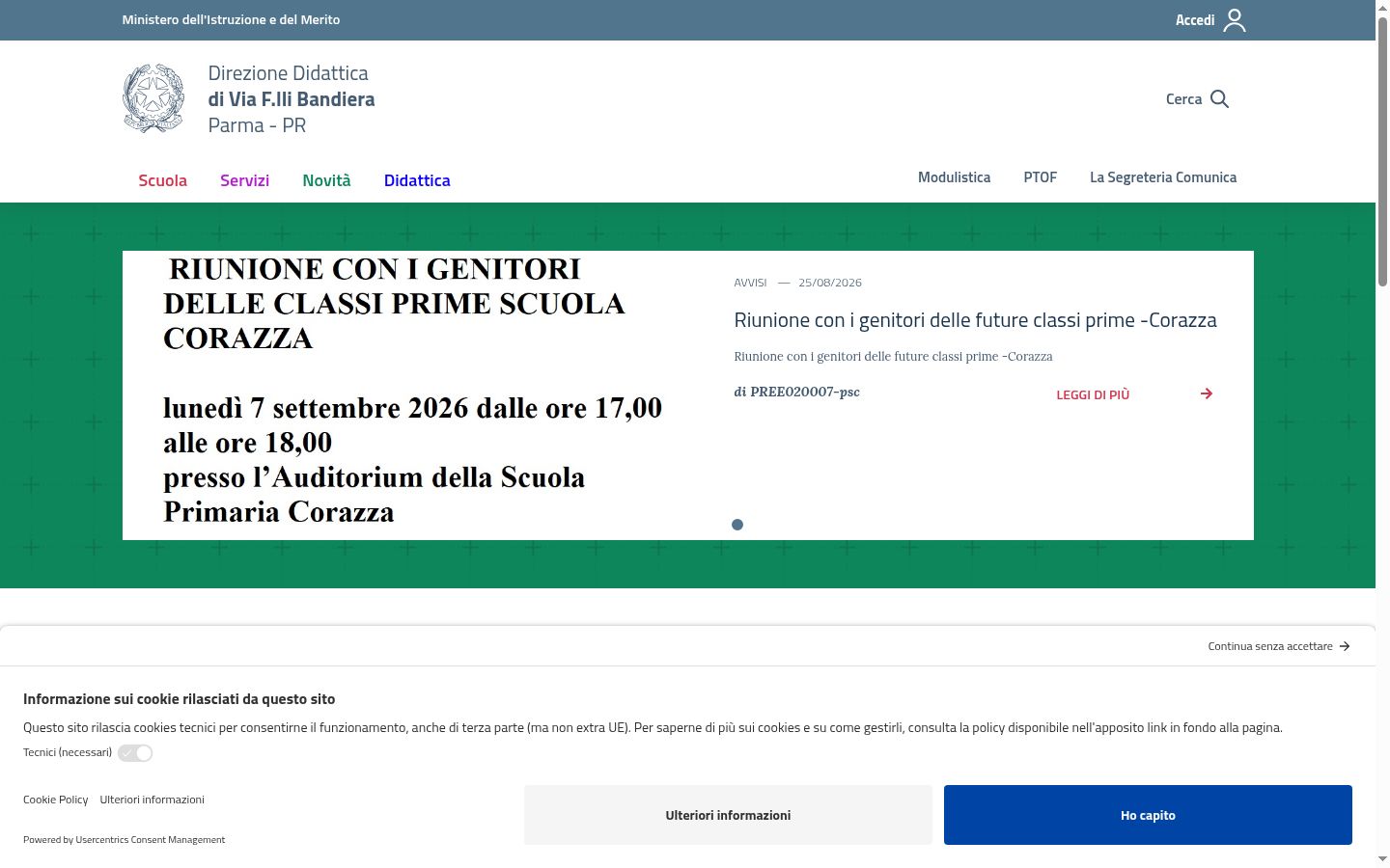 Zrzut ekranu banera zgody wyświetlanego przed jakąkolwiek interakcją