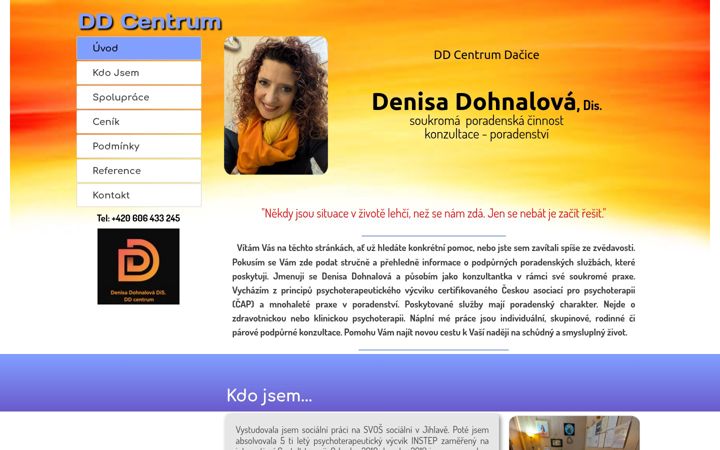 Екранна снимка на ddcentrum.cz