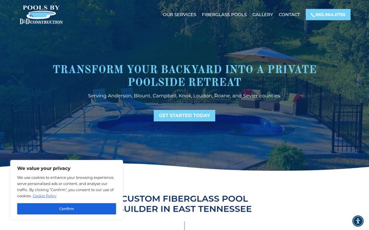 Screenshot of ddconstructiontn.com