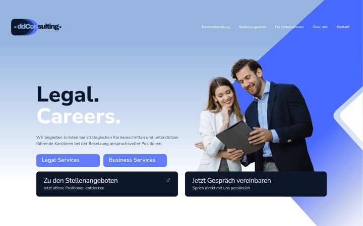 Skärmbild av ddconsulting.de