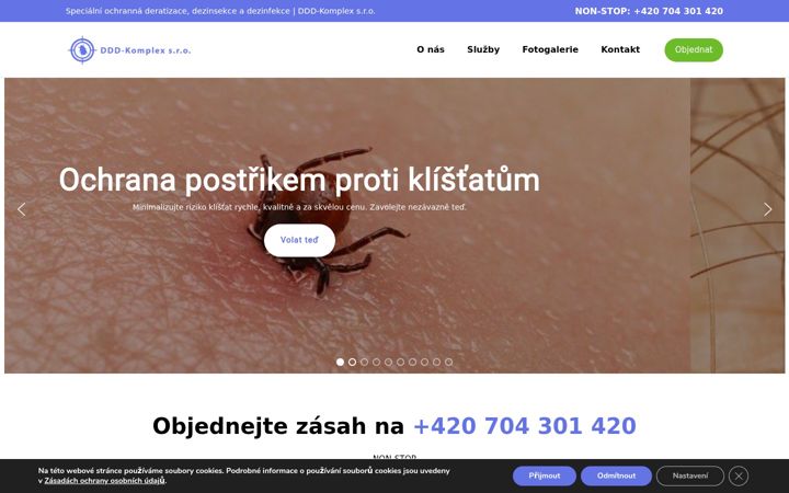 Екранна снимка на ddd-komplex.cz