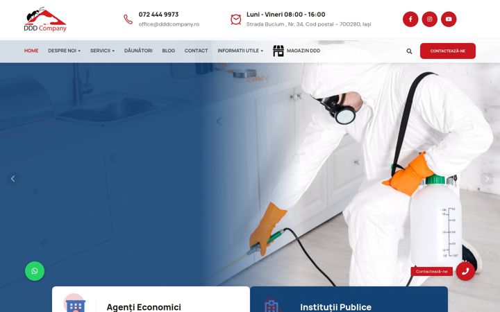 Ekrānuzņēmums no dddcompany.ro