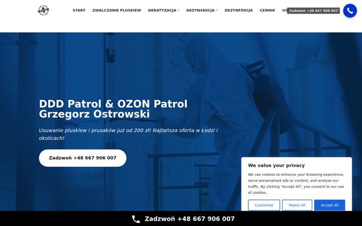 Екранна снимка на dddpatrol24.biz.pl